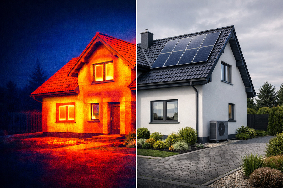 Termowizja budynku – wykrywanie strat ciepła i mostków termicznych w Radomiu